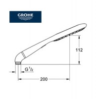 GROHE RAINSHOWER ICON TELEDUCHA